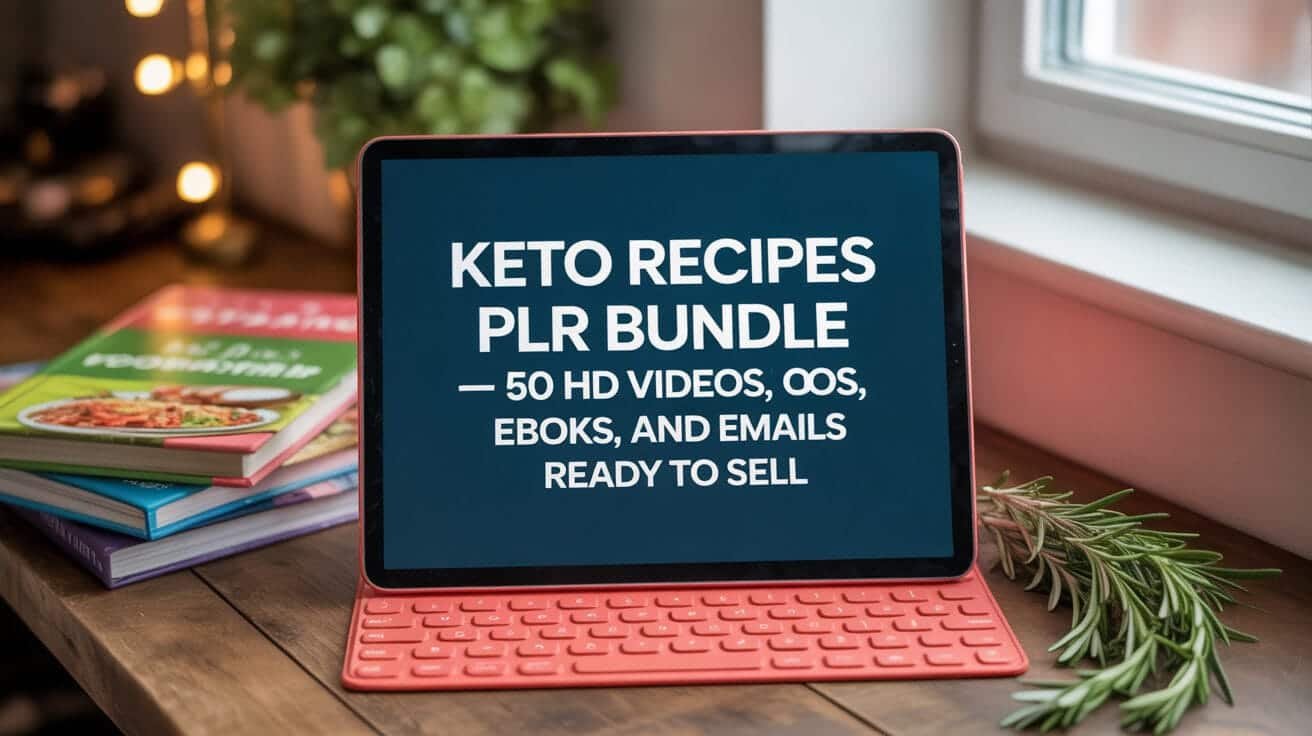 Keto Recipes PLR Bundle – 50 HD Videos, eBooks, and Emails Ready to Sell