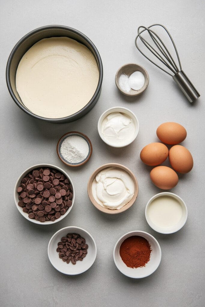 Keto Chocolate Swirl Cheesecake