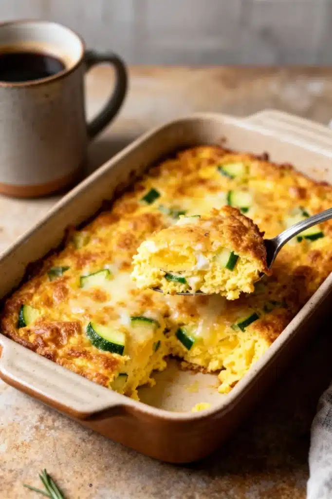 Keto Egg and Zucchini Breakfast Bake