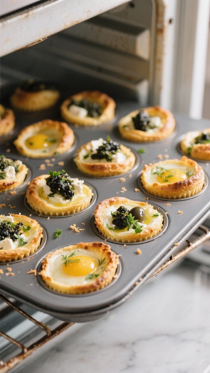 Mediterranean Olive Tapenade Keto Feta Egg Soufflé Cups Mediterranean Olive Tapenade Keto Feta Egg Soufflé Cups
