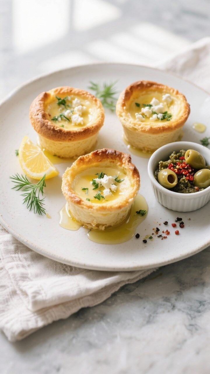 Mediterranean Olive Tapenade Keto Feta Egg Soufflé Cups Mediterranean Olive Tapenade Keto Feta Egg Soufflé Cups