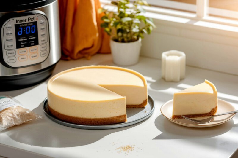 Instant Pot Keto Cheesecake, smooth and simple Instant Pot Keto Cheesecake, smooth and simple