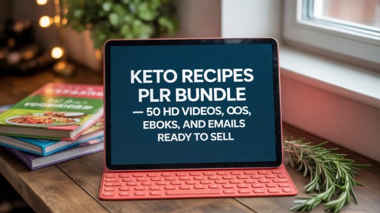 Keto Recipes PLR Bundle – 50 HD Videos, eBooks, and Emails Ready to Sell