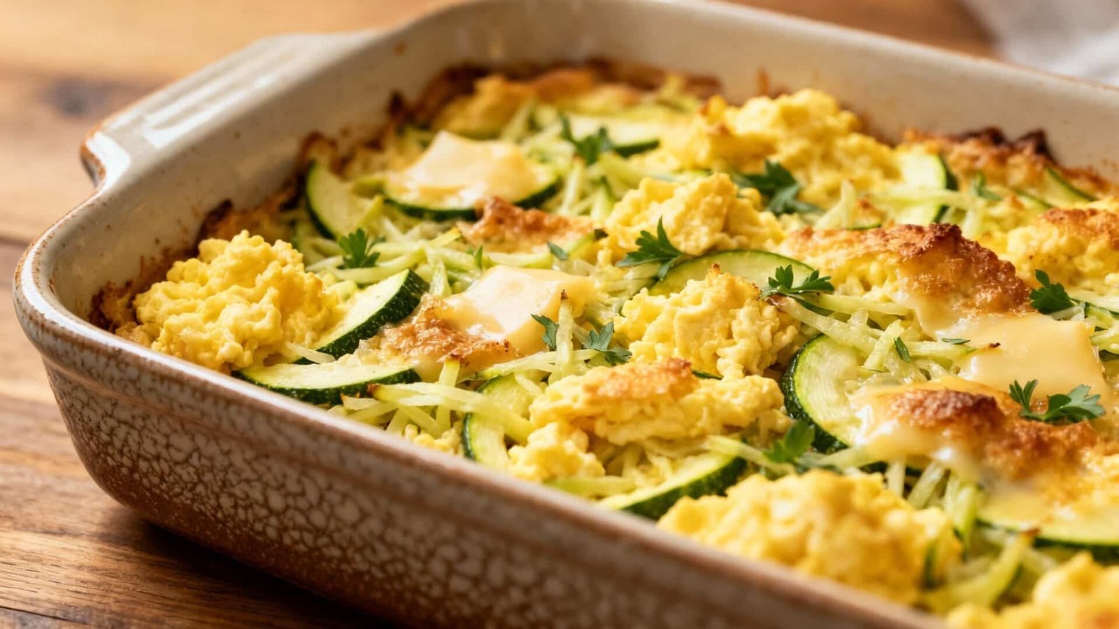 Keto Egg and Zucchini Breakfast Bake