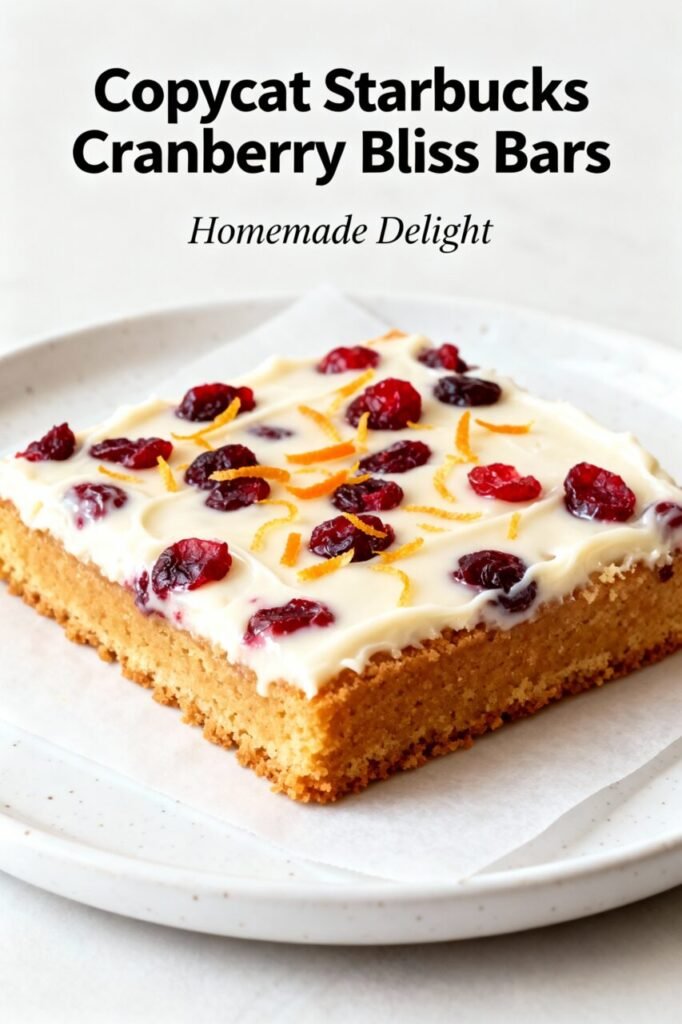 Copycat Starbucks Cranberry Bliss Bars (Better Than the Original!) cranberry bliss bars