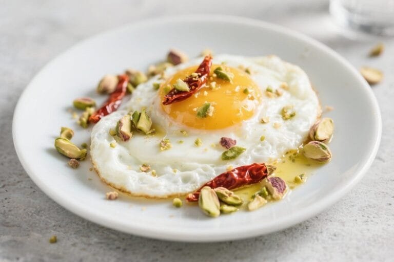 Keto Turkish Cloud Eggs With Chili Butter & Crushed Pistachios – Light, Flavorful, and Low-Carb