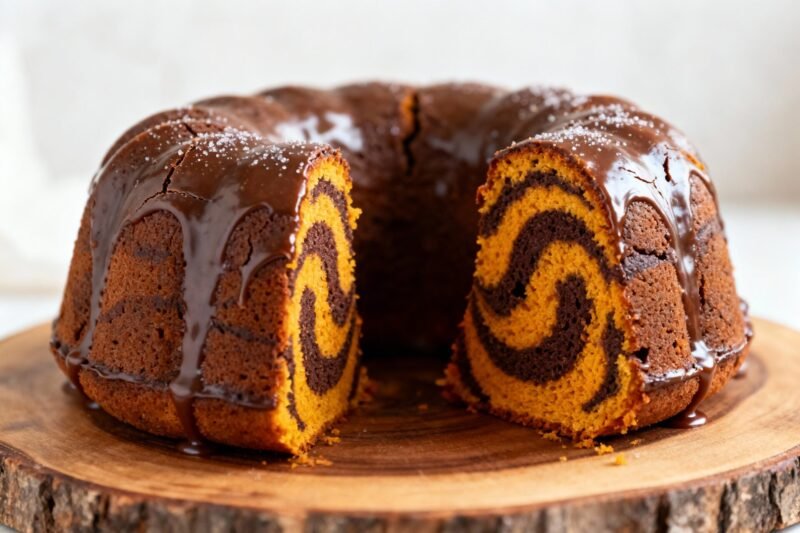 Chocolate-pumpkin Swirl Bundt Cake