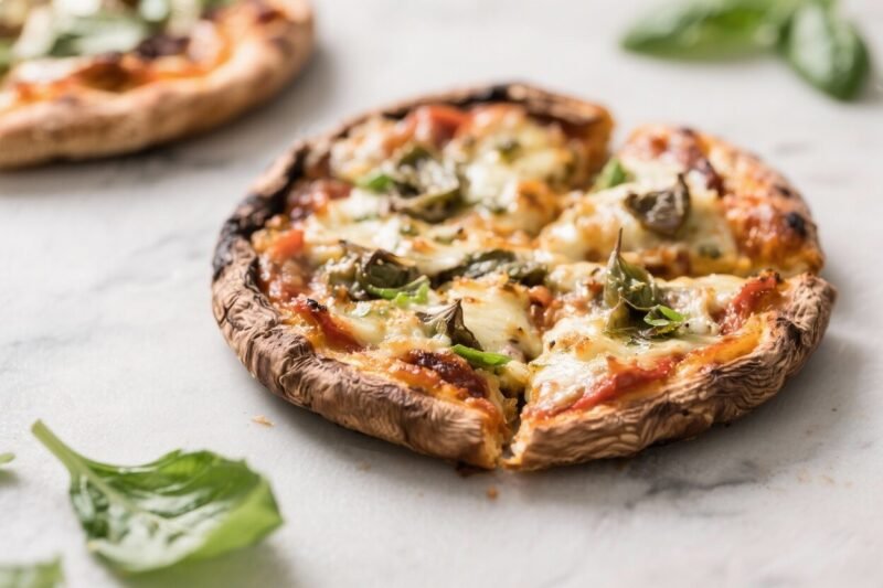 Portobello Cap Keto Pizzas, 15 Minute Method - Fast, Fresh, and Satisfying Portobello Cap Keto Pizzas, 15 Minute Method – Fast, Fresh, and Satisfying