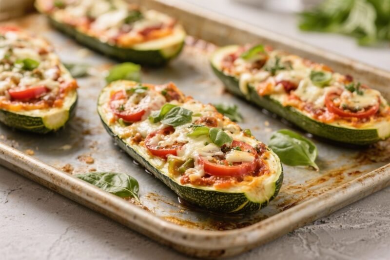 Zucchini Boat Keto Pizzas, Sheet Pan Style - Easy, Cheesy, Weeknight-Friendly Zucchini Boat Keto Pizzas, Sheet Pan Style – Easy, Cheesy, Weeknight-Friendly