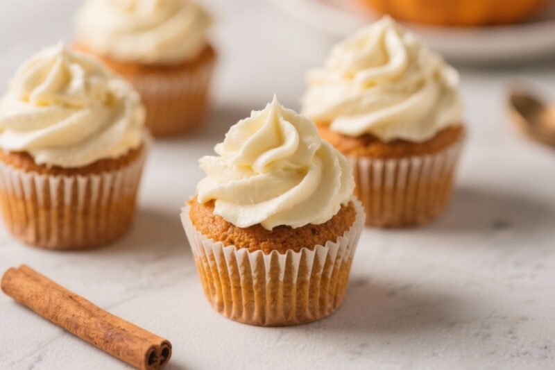 Spiced Pumpkin Cupcakes With Cream Cheese Frosting - Cozy, Moist, and Perfect for Fall Spiced Pumpkin Cupcakes With Cream Cheese Frosting – Cozy, Moist, and Perfect for Fall