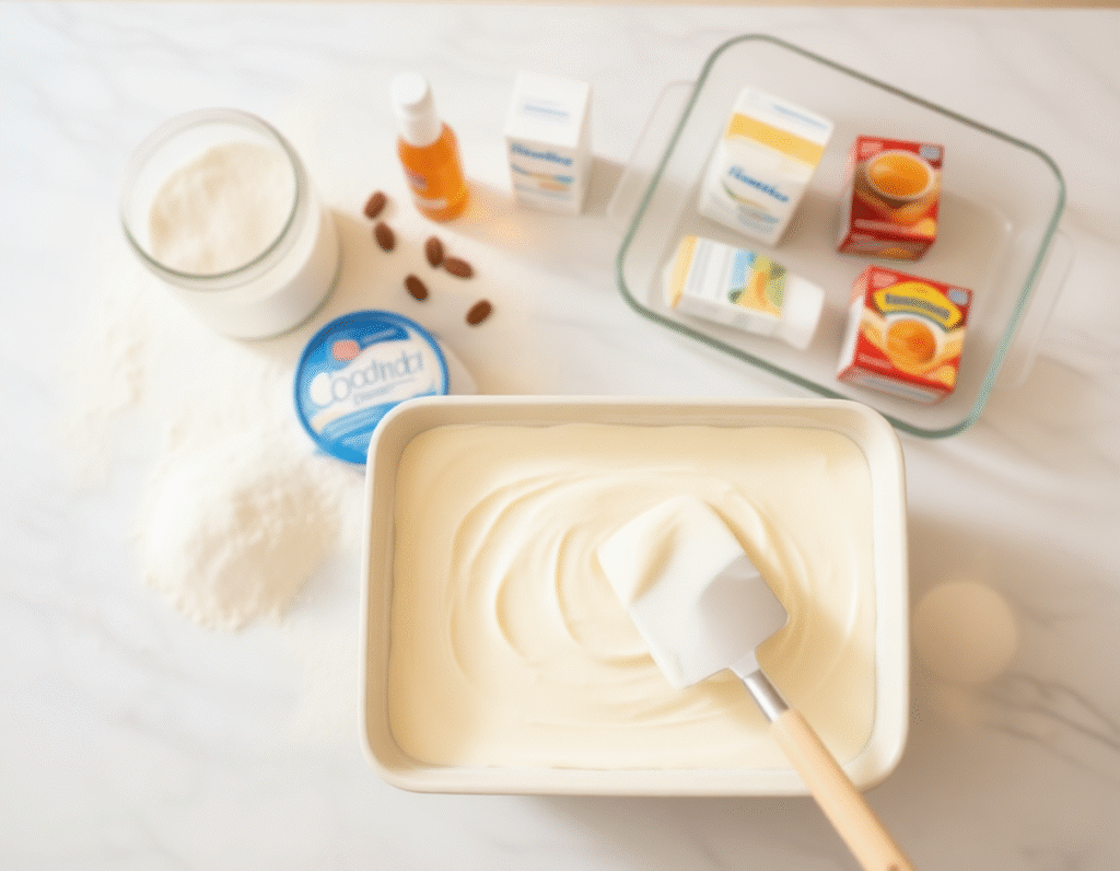 Pumpkin Cheesecake Lasagna: The Ultimate 4-Layer Holiday Showstopper (That’s Shockingly Easy!) Creamy white cheesecake mixture