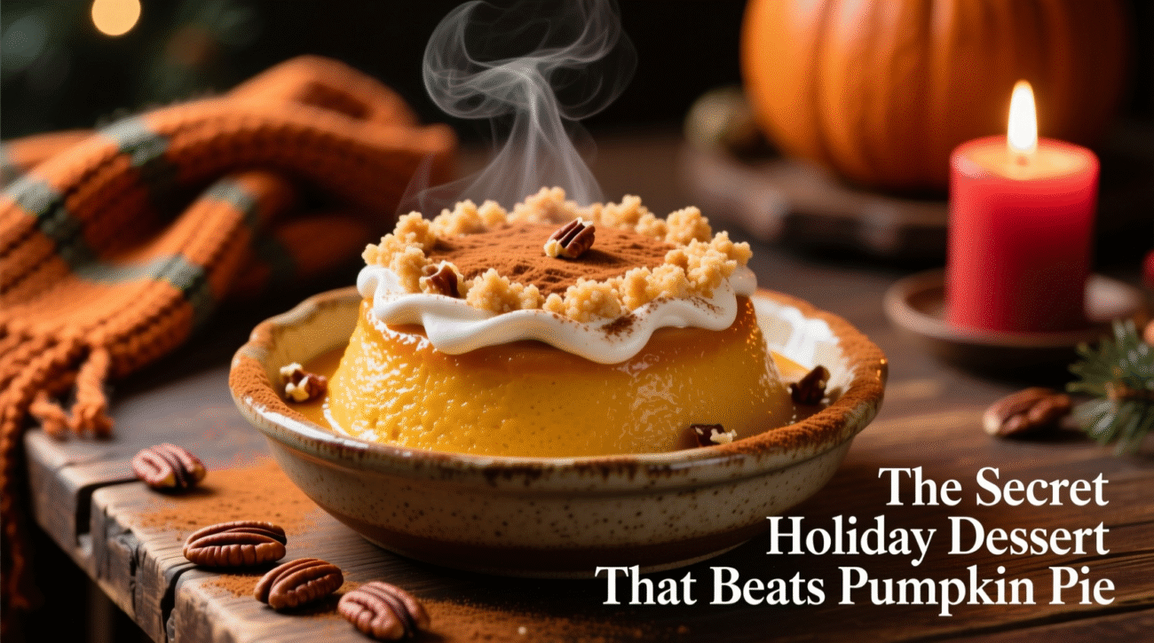 whipped crumb pumpkin pudding