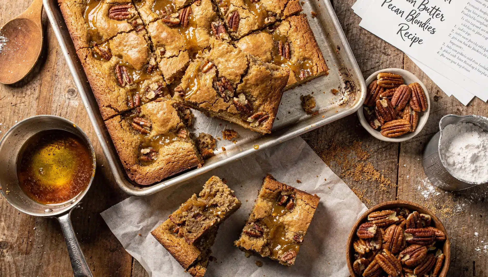 Brown Butter Pecan Blondies