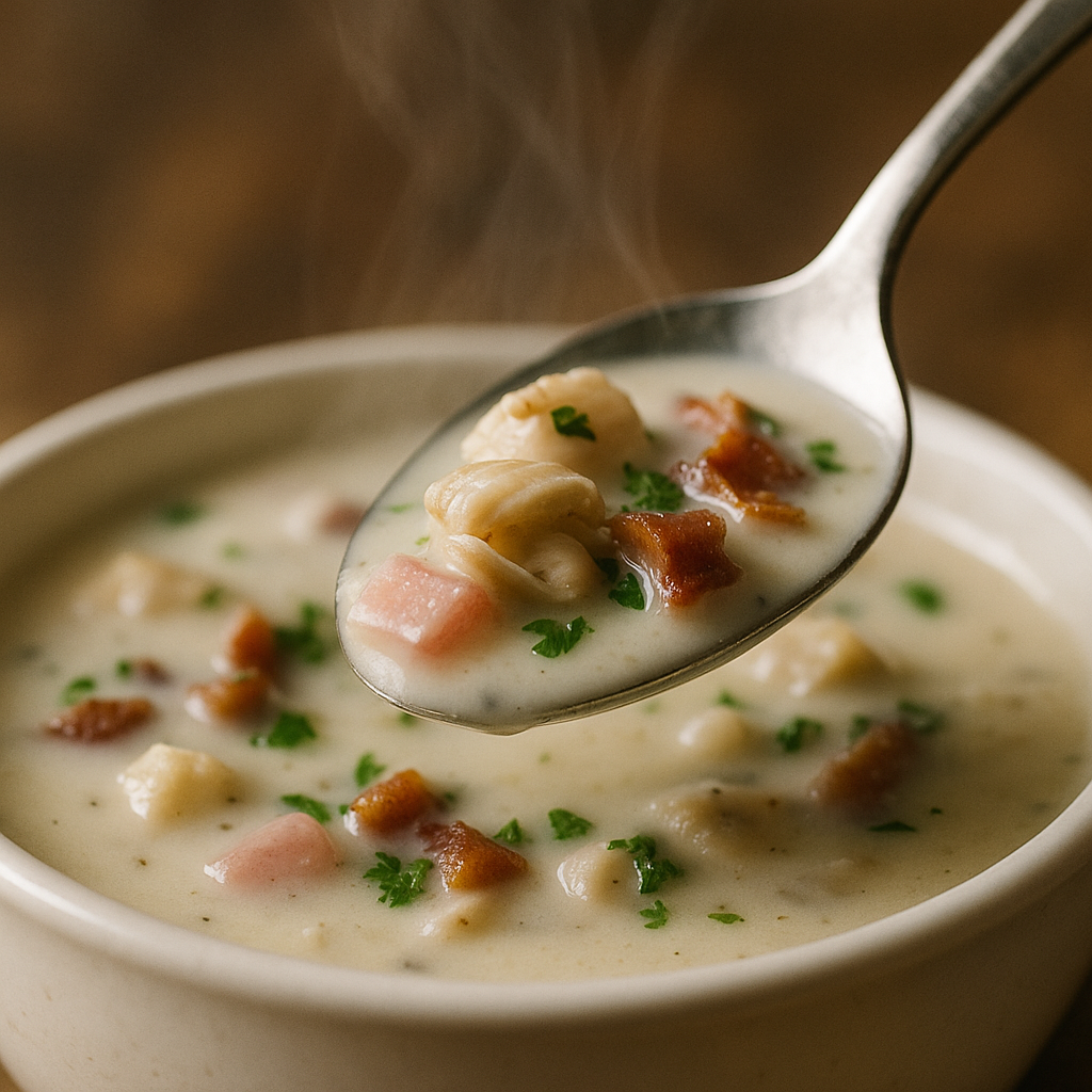 radish clam chowder
