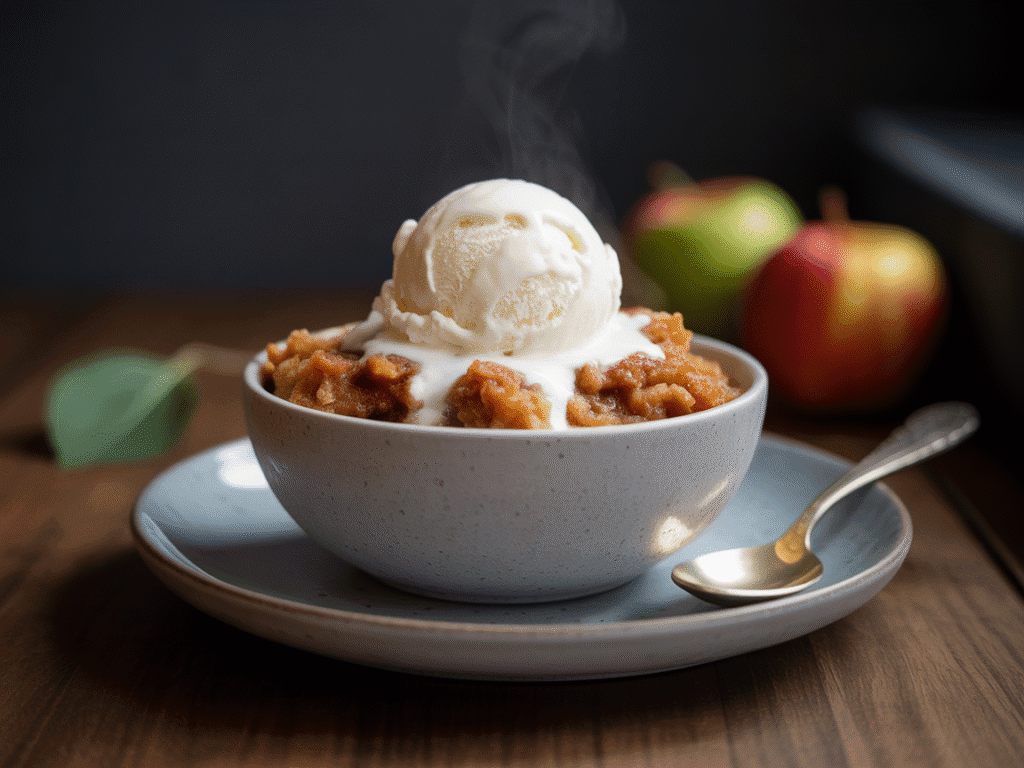 keto apple crisp, low carb apple dessert, keto fall recipes, keto desserts, almond flour crisp topping, keto baking, low carb crisp recipe, warm apple crisp keto, keto comfort food, sugar free apple crisp, keto holiday desserts, low carb fall desserts, keto almond flour recipes, gluten free apple crisp, keto sweetener baking