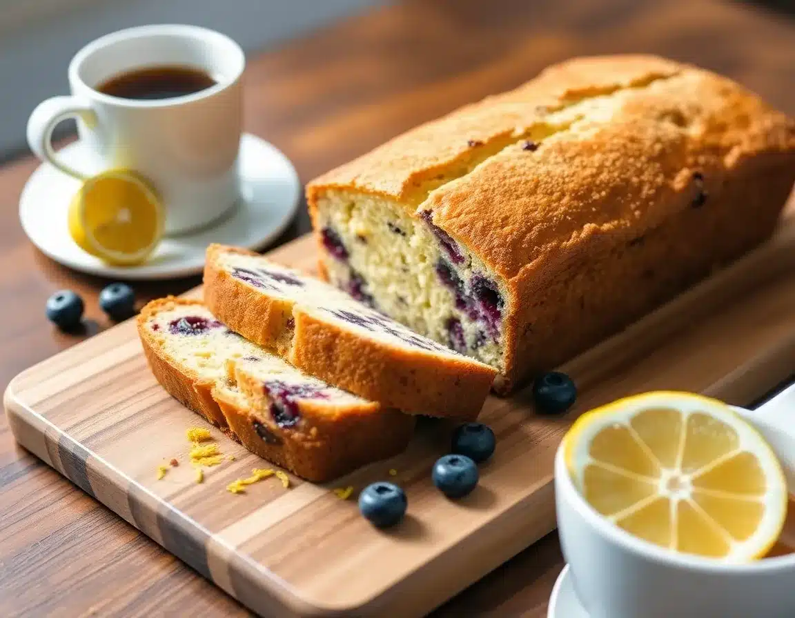 Ultimate Lemon Blueberry Keto Quick Bread