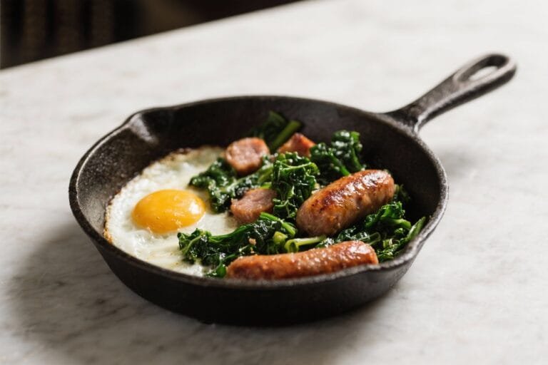 Sausage and Kale Breakfast Skillet
