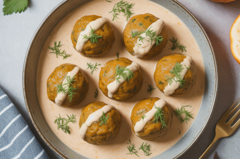 Ultimate Low Carb Pumpkin Meatballs in Keto Cream Sauce – A Fall Recipe