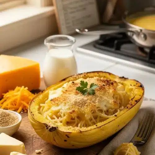 Spaghetti Squash Mac and Cheese Recipe - Pinterest