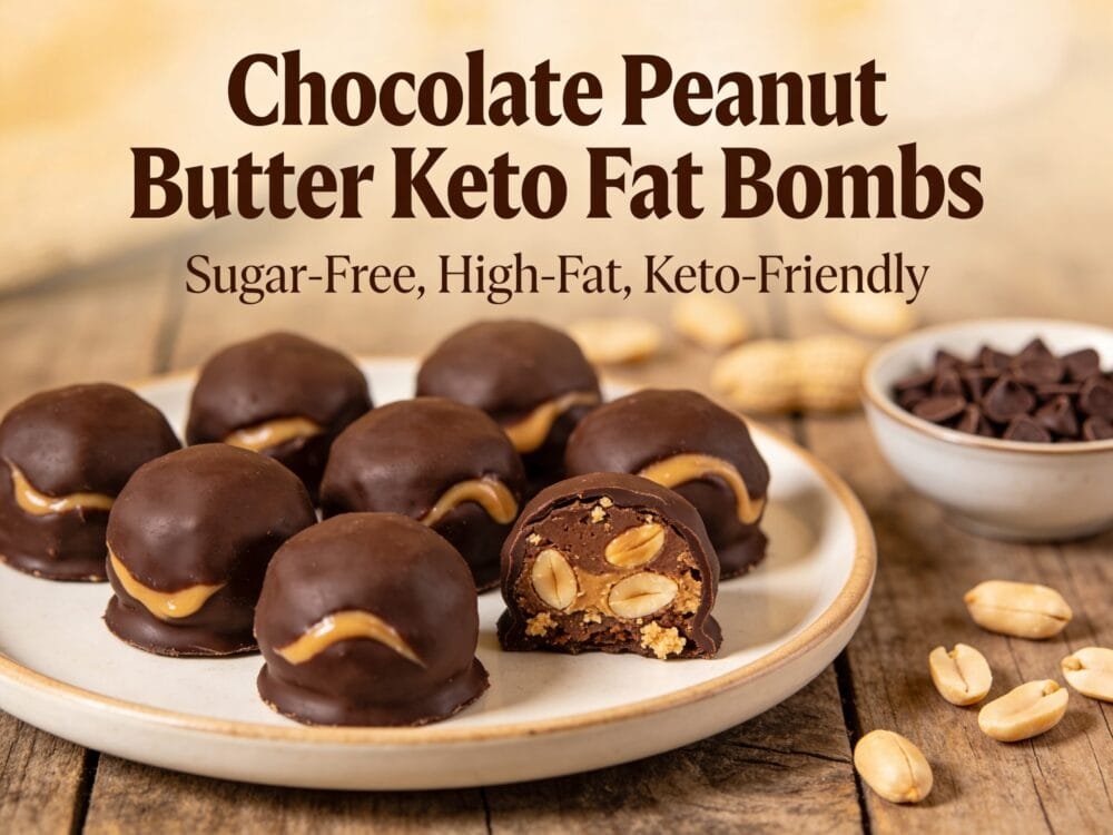Chocolate Peanut Butter Keto Fat Bombs