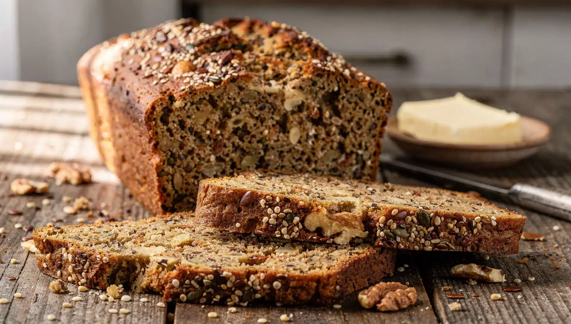 Keto Hemp Seed Loaf Recipe